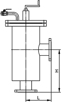 手搖刷式過濾器結(jié)構(gòu)示意圖