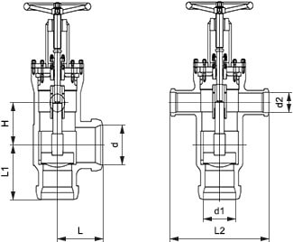 高加止回閥結構示意圖