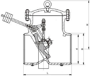 抽氣止回閥結(jié)構(gòu)示意圖