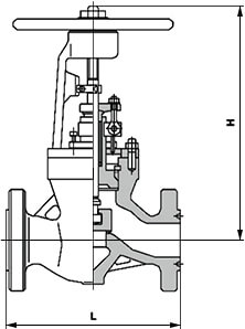 美標電站截止閥結構示意圖