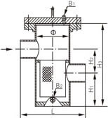 SRBIIIW籃式過濾器結構示意圖