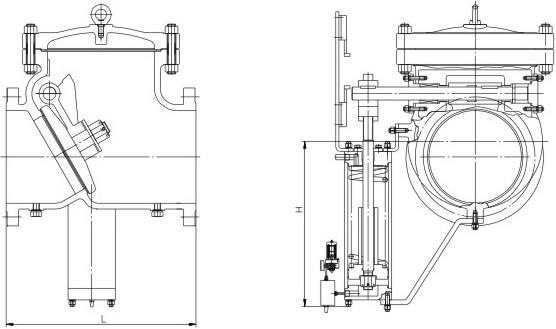 抽汽止回閥結構示意圖