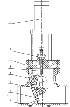電站抽汽止回閥結構示意圖